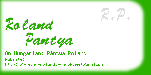 roland pantya business card