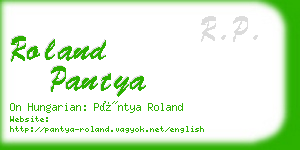 roland pantya business card